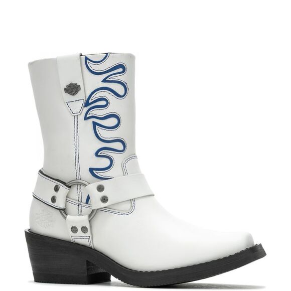 Harley-Davidson Womens Korsen Flame White Boots (NWT) - Picture 2 of 7